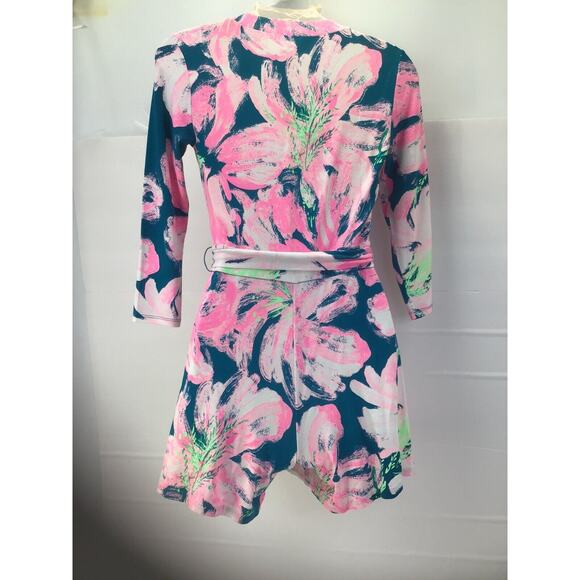 Lilly Pulitzer Karlie Wrap Romper Patch To Match Size XXS Long Sleeve NEW NWT - Picture 12 of 14